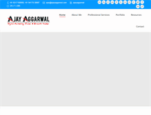 Tablet Screenshot of ajayaggarwal.com